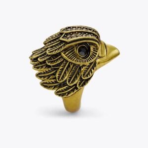 Kurt Geiger Eagle size 8 bnwt in box gold tone gem stones rhinestone new